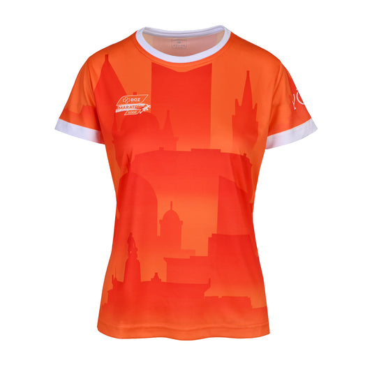 Damska koszulka biegowa z krótkim rękawem z kolekcji Maratonu DOZ