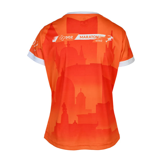Damska koszulka biegowa z krótkim rękawem z kolekcji Maratonu DOZ